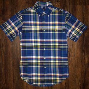 Ralph Lauren Short Sleeve Oxford Shirt Slim Fit Small